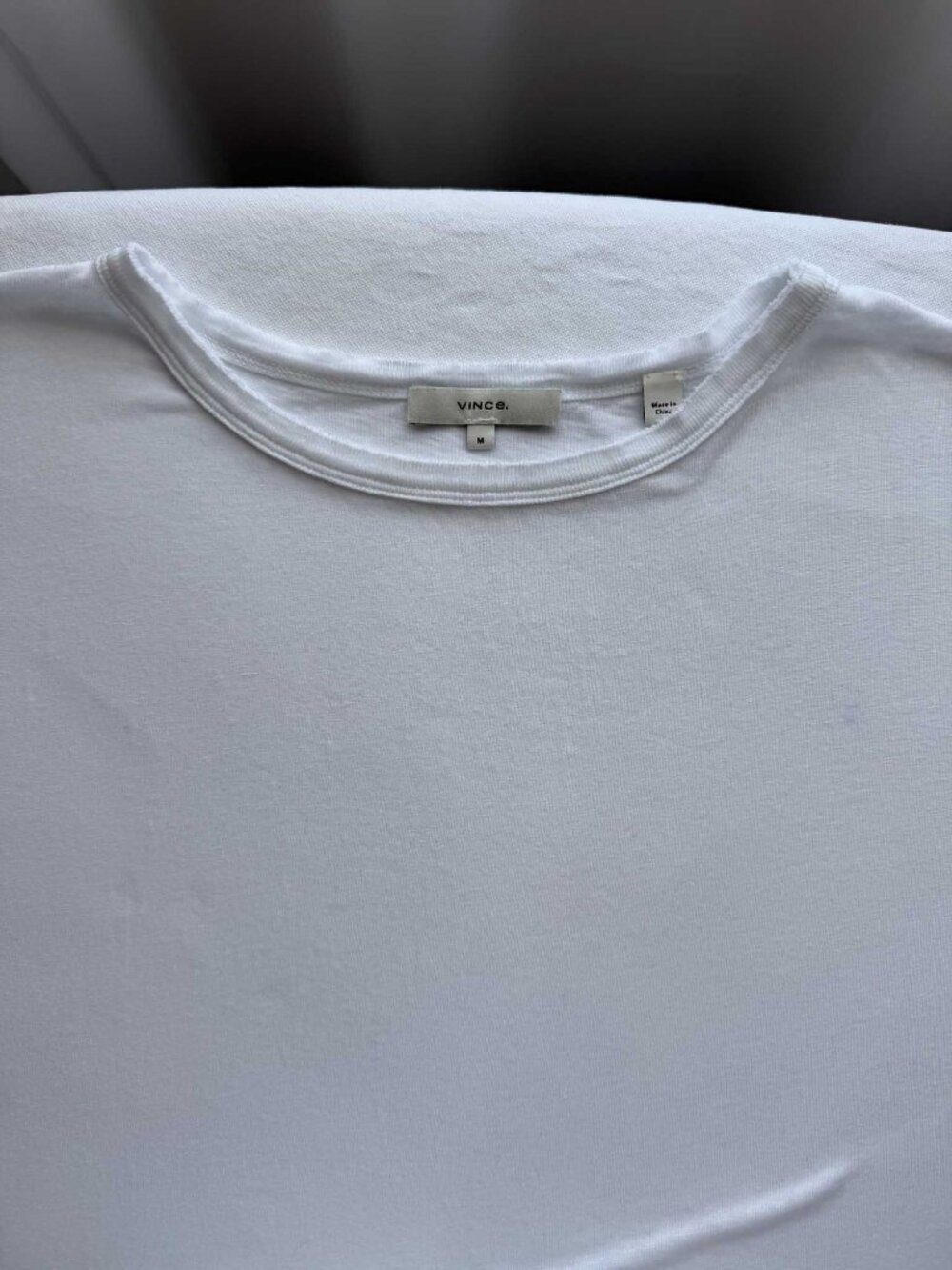Vince White Tencel Linen Raw Edge Long Sleeve Top M - Picture 8 of 16